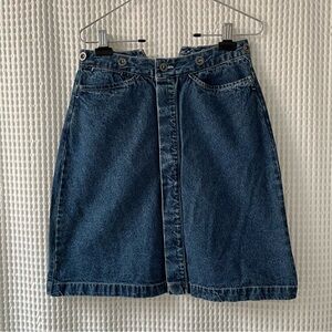 Vintage S.C. Surplus size 7/8 skirt denim retro 1980s 80s